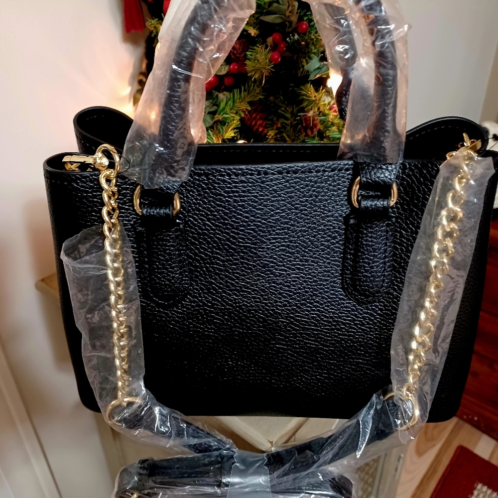 Nanette Lepore Black Pebbled Shoulder Bag - Picture 5 of 10